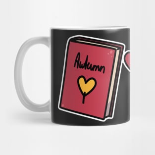 Autumn book Mug